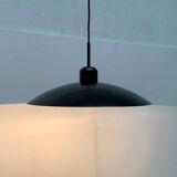 Postmodern vintage pendant lamp with counterweight by Metalarte, 1980s.