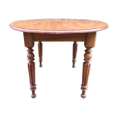 Table ovale ancienne en cerisier pieds parapluie