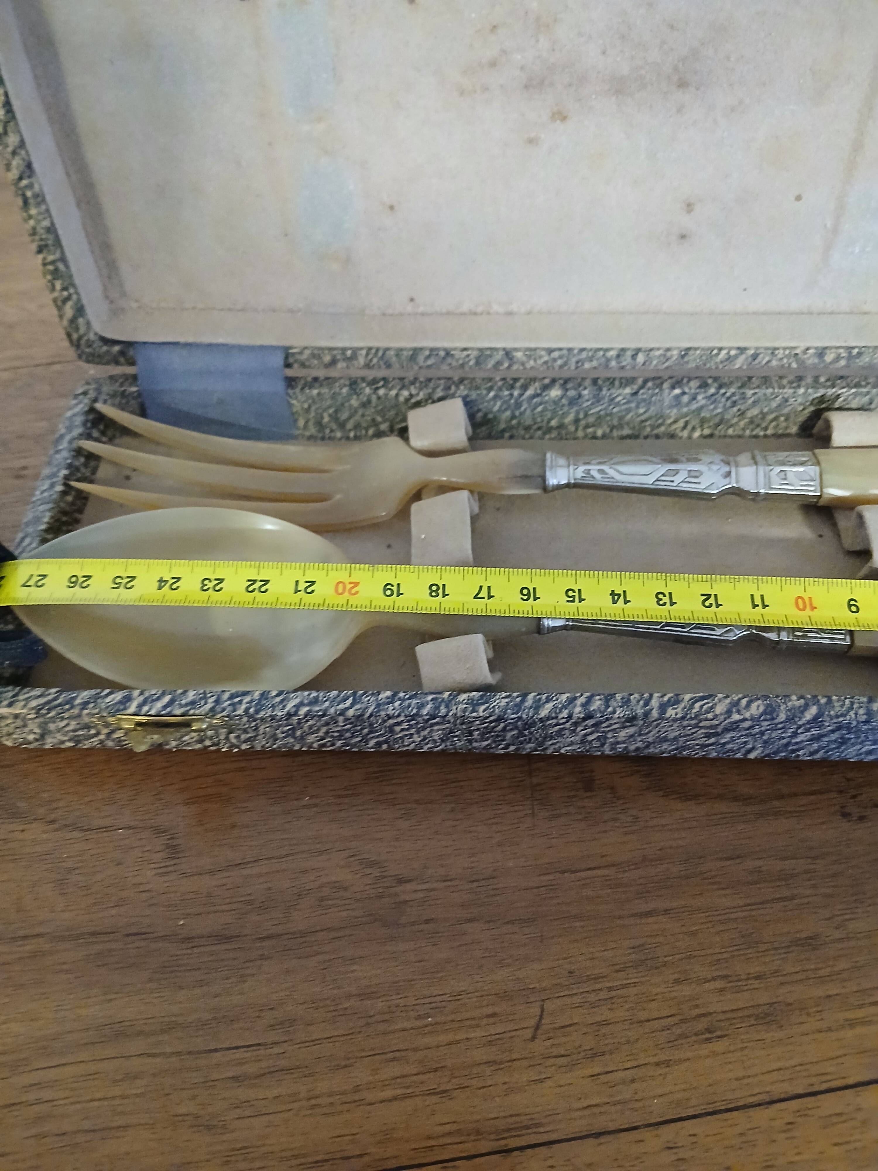 antique salad server