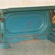 Antique hand-carved console circa 1880 with a marble top.