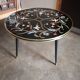 Tripod glass coffee table 1960