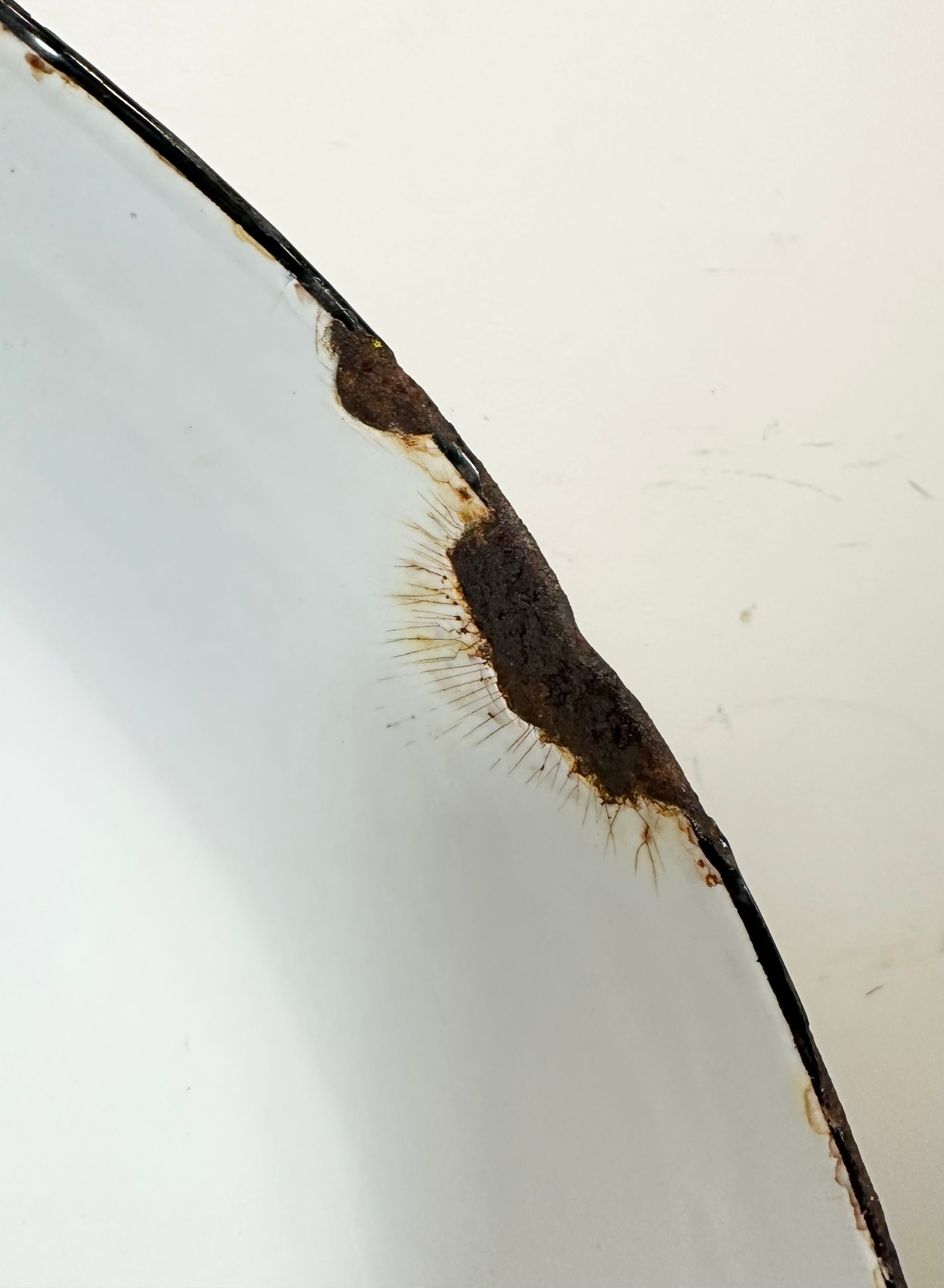 Industrial Black Enamel Factory Pendant Lamp with Iron Top, 1950s