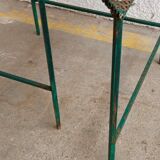 Triangular coffee table in perforated metal Mathieu Mategot