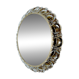 Large Vintage Luxury Crystal Brass Witch Mirror