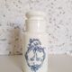 Set of 6 apothecary pots in white opaline 70s