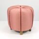 Pink Art Deco Stool / Tabouret / Pouf / Ottoman, Vienna, Austria, 1930s