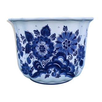 Cache pot en faience de Delft