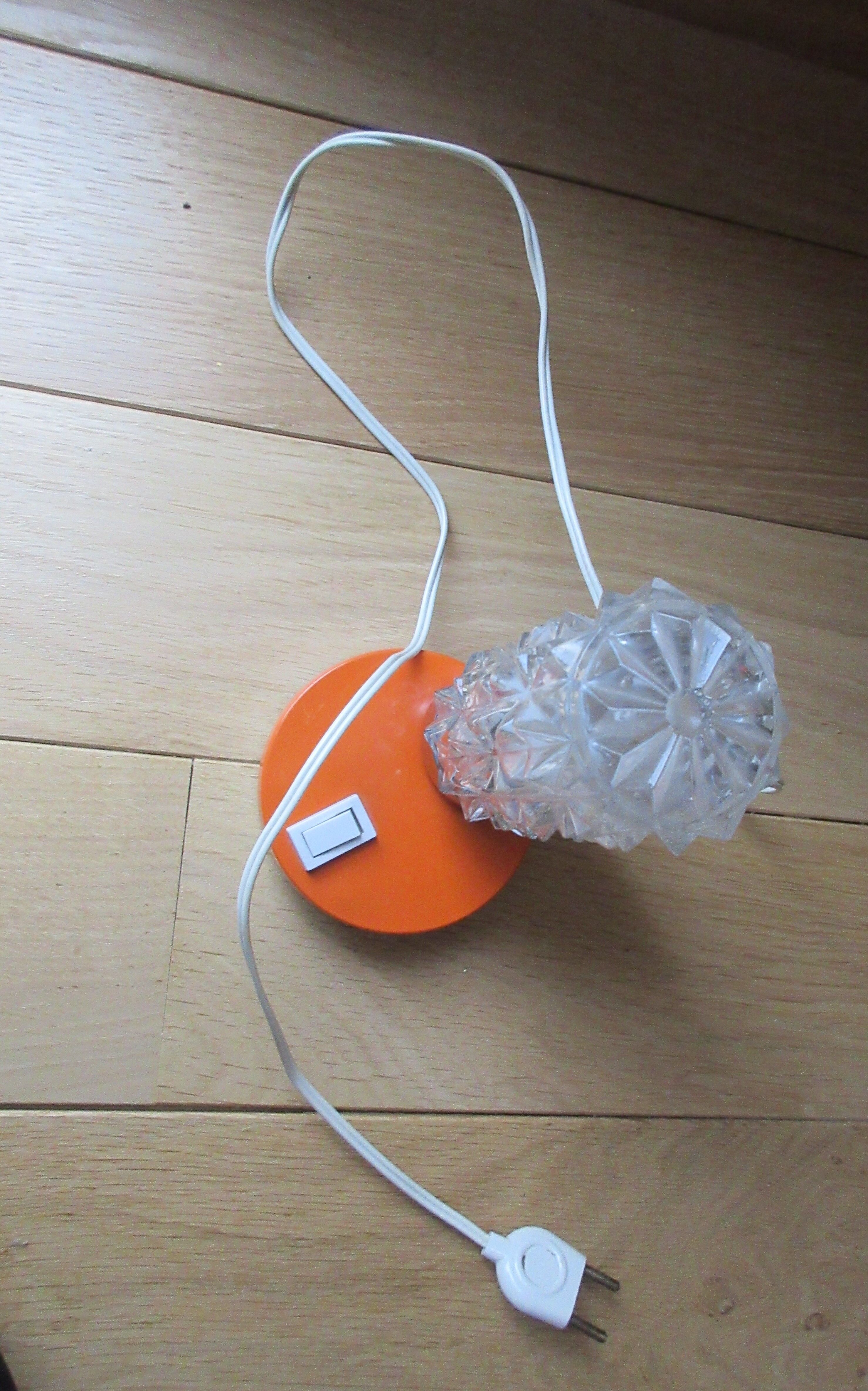 Vintage orange lamp