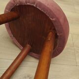 Set of three pink footstools, Danish design, 1960s, production: Denmark