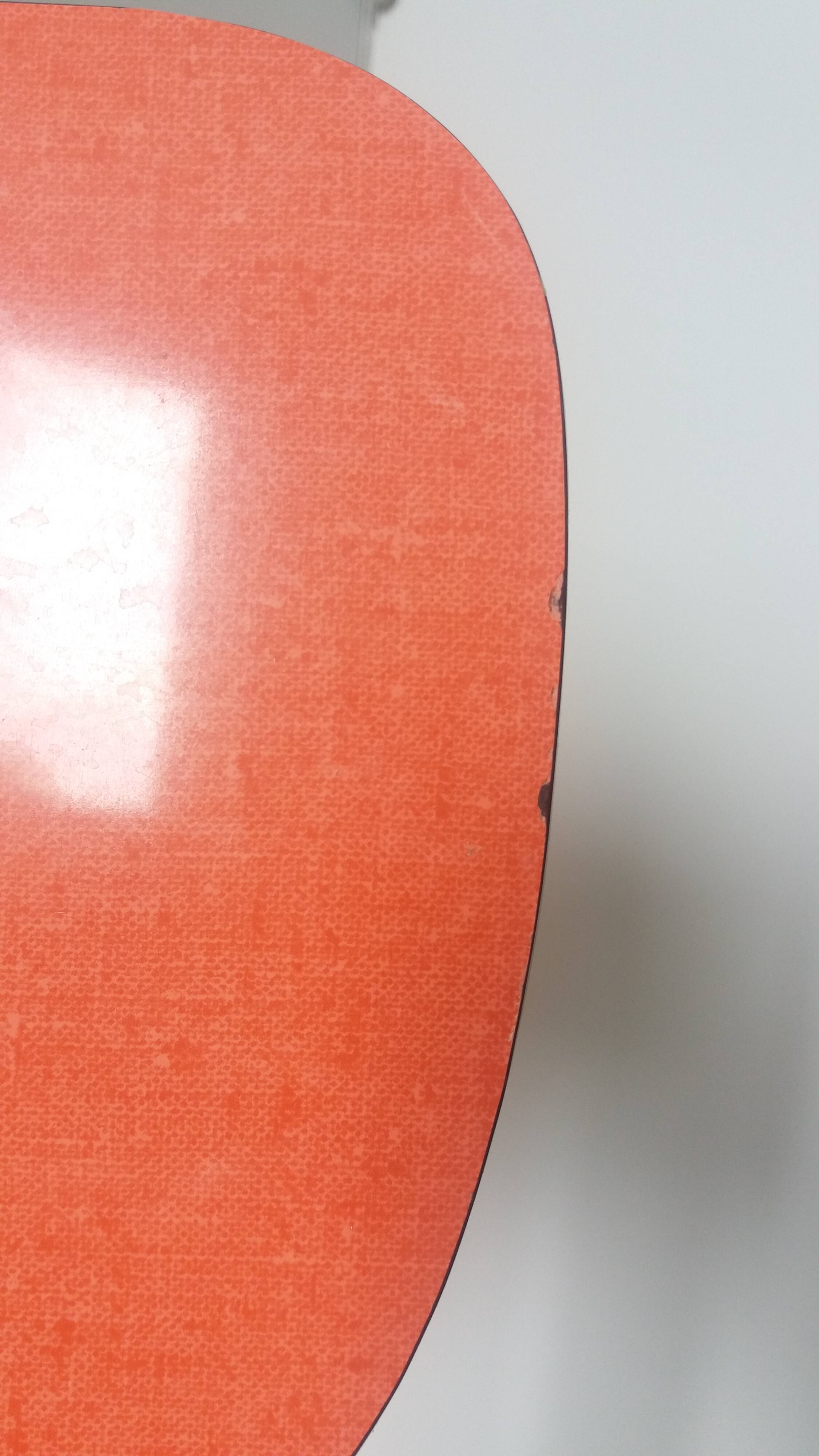 Chaises en formica et métal chromé