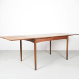 Vintage Danish design extendable teak dinner table, 1960's