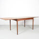 Vintage Danish design extendable teak dinner table, 1960's