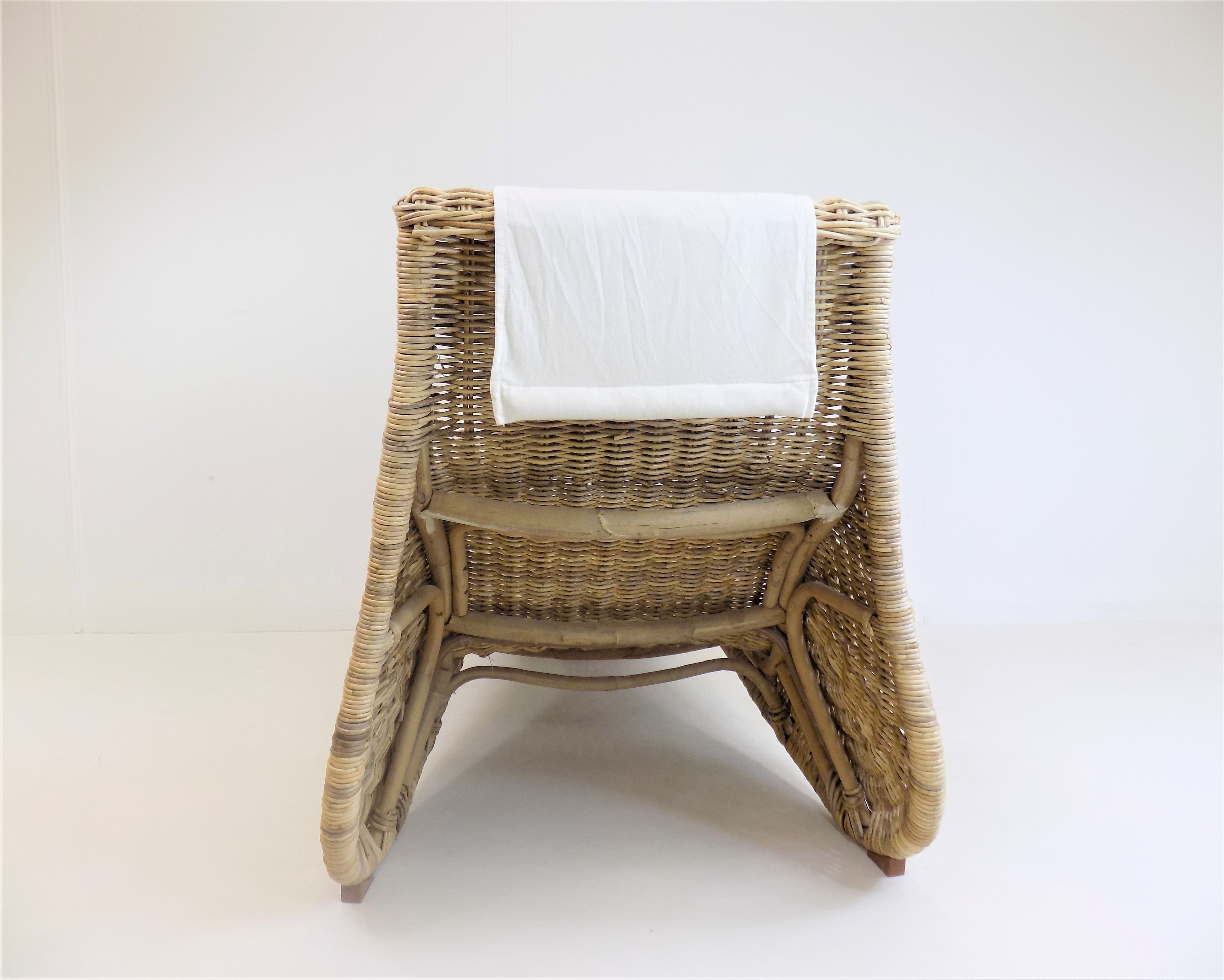 Karlskrona rattan lounger by Carl Öjerstam