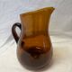 Amber glass carafe