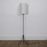 Tripod floor lamp in metal and brass 1970