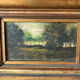 Antique painting from the late 19th century - Oil on panel in the Barbizon style.