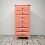 Vintage coral pink weekly planner H120