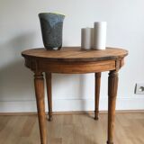 Wooden round coffee table