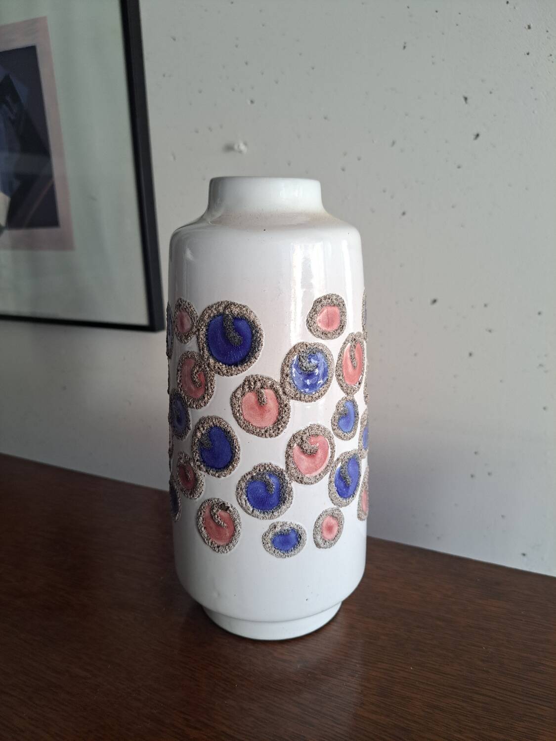 70s germany vase with polka dots