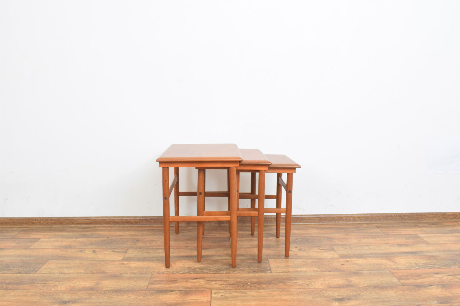 Mid-Century Danish Teak Nesting Tables, Set of 3