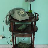 Telephone extra cabinet, wooden, 3 trays, 1 drawer