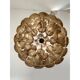 Contemporary gold florentine iron pendant light