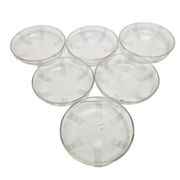 Vintage Art Deco dessert plates, 1930s, set of 6