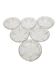 Vintage Art Deco dessert plates, 1930s, set of 6