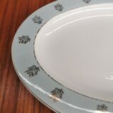 Oval earthenware serving dish