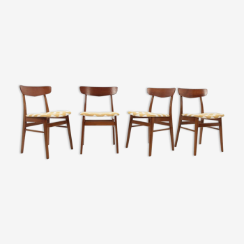 Set of 4 teak chairs