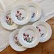 6 vintage dessert plates Badonviller model Crocus