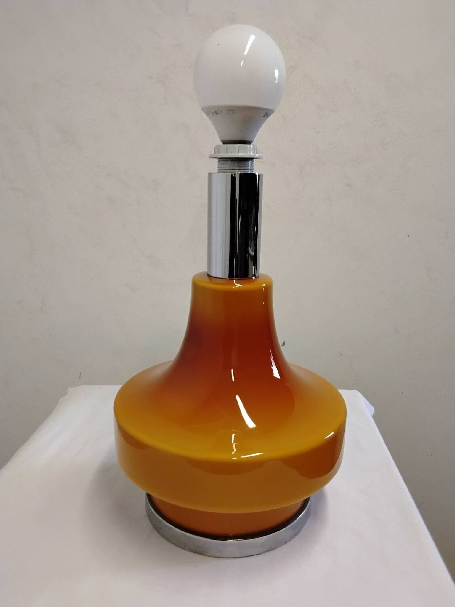 Vintage 70s Style Lamp Orange