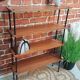 Etagère en bois pied métal