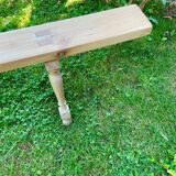 Solid wood bench