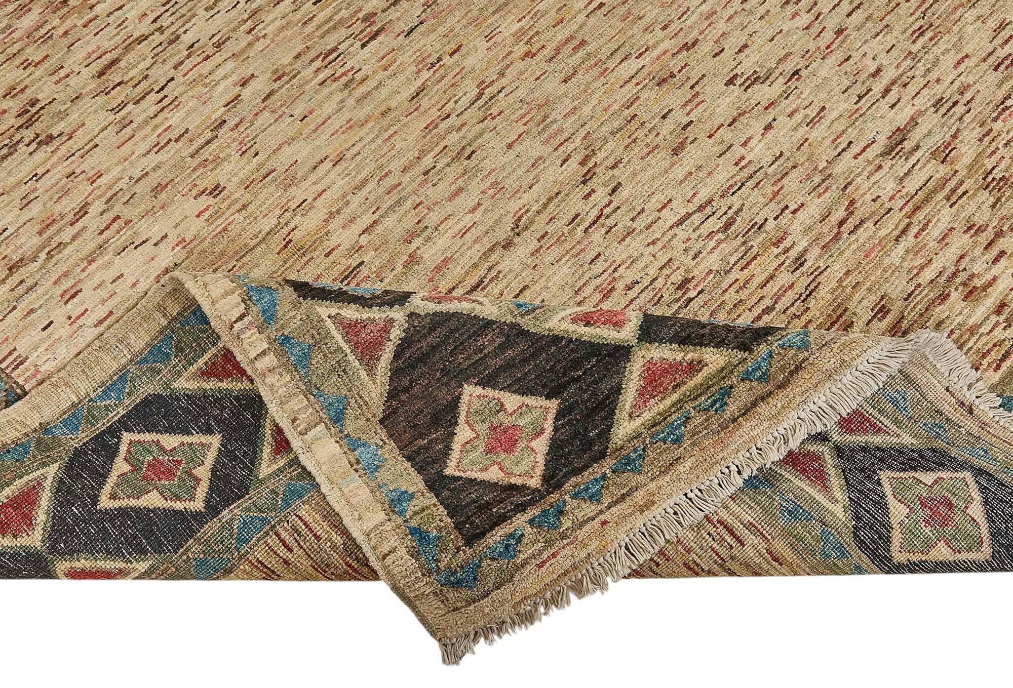 Turkish Handknotted Wool Oushak Rug 202 cm x 304 cm