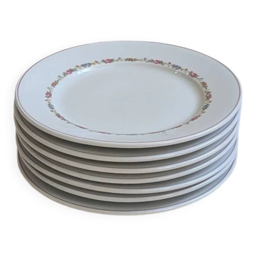 Set of 7 dessert plates