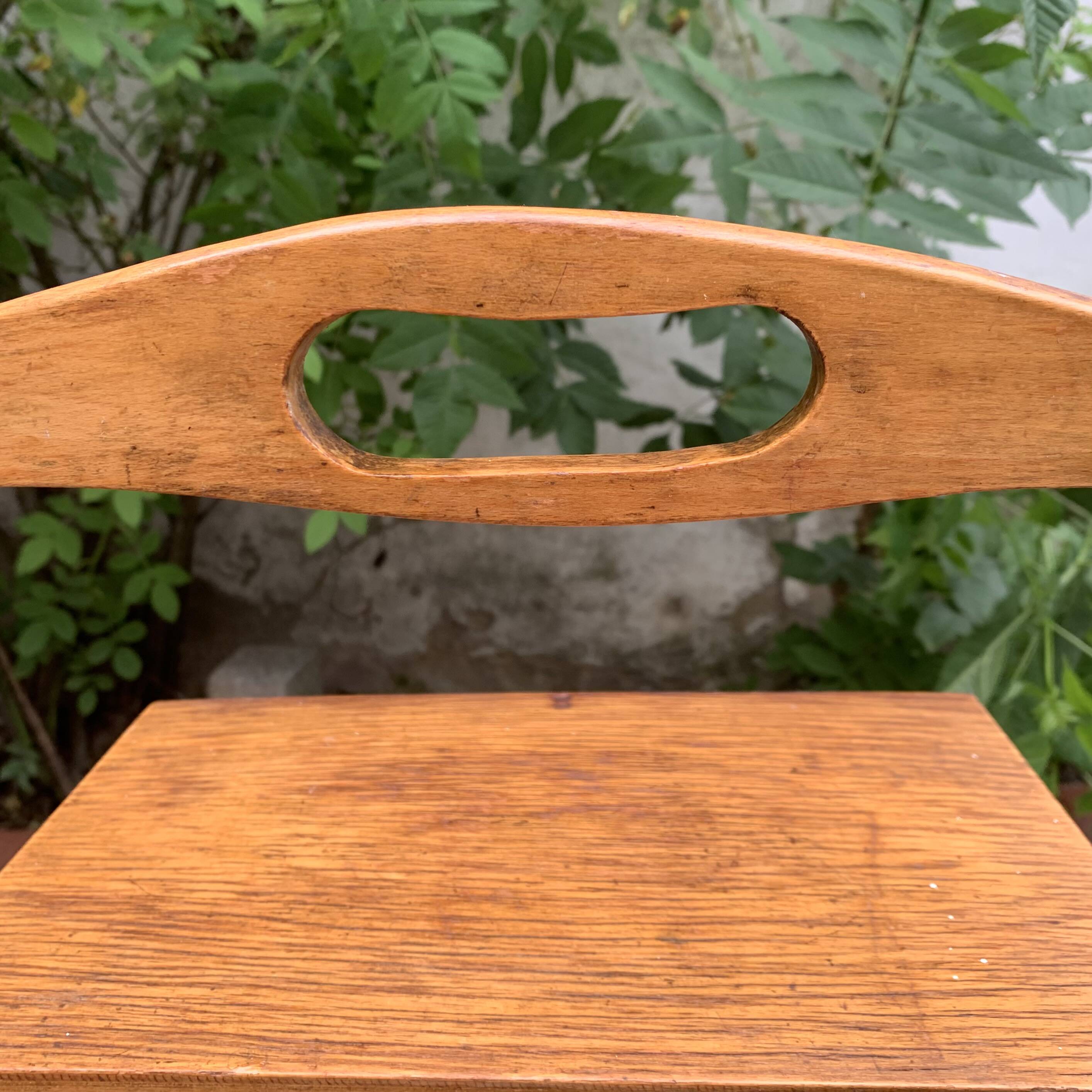 Old large wooden worker - Torck sewing box