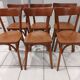 Suite de 6 chaises de Bistrot Baumann vintage 1960