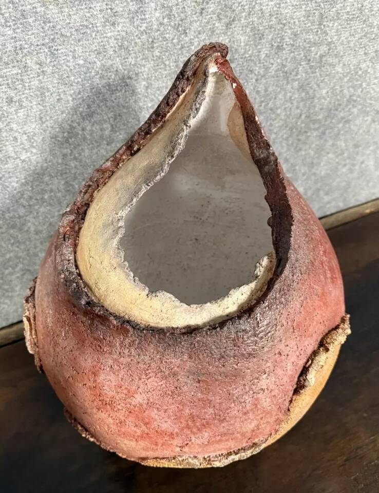 Free form polychrome ceramic sculpture 1970s