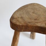 Brutalist stool with heart seat
