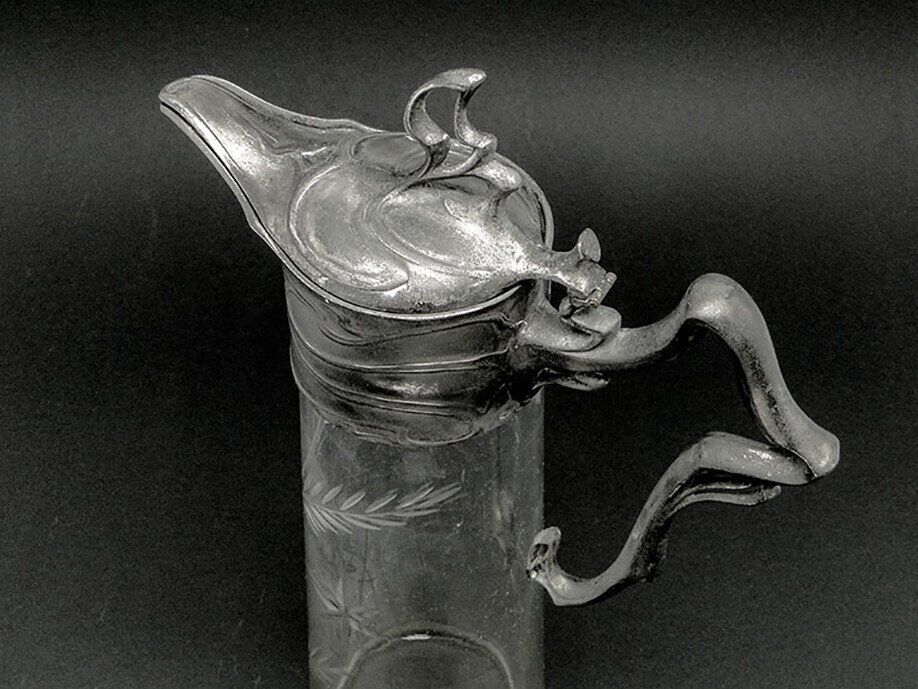 Carafe à vin du 20e siècle de PWQE, Allemagne, années 1890.