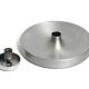 1960s round large Space Age Pop Art aluminum ceiling or wall lamp
