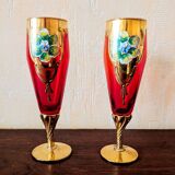Murano champagne flutes
