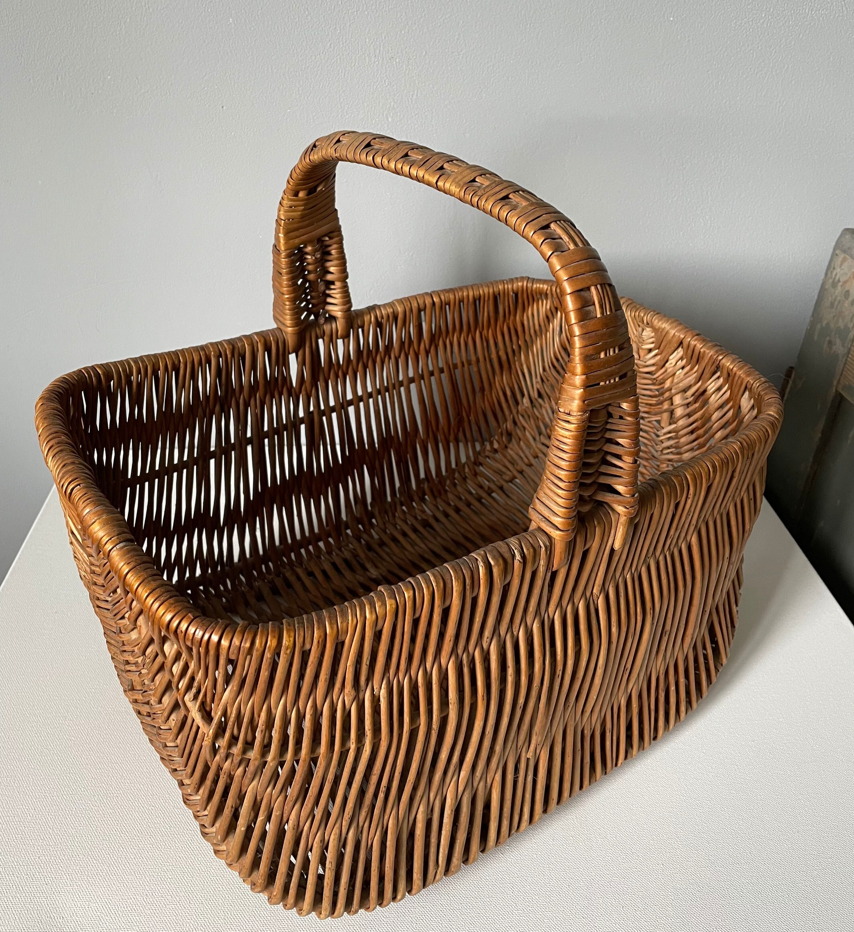 Vintage wicker basket