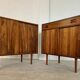 Vintage Danish buffets in rosewood from the 1960s.