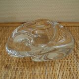 Saint Louis crystal pocket emptier vintage decorative ashtray