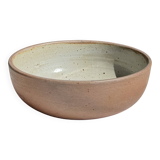 A speckled grey interior bowl with a matte brown exterior H5 D15