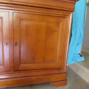 Louis Philippe buffet - 2 drawers - 2 doors - cherry wood - solid wood - dowelled