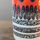 Scheurich West Germany 200-28 Fat Lava Vase, Vintage Red Ceramic