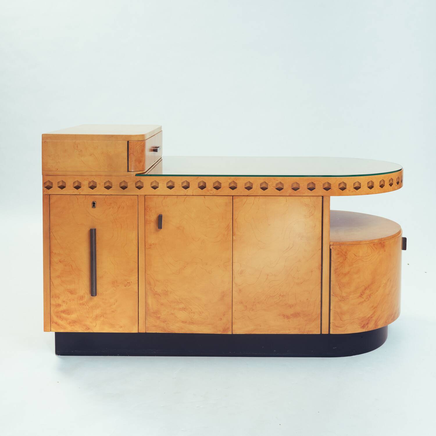 Art Deco style dry bar drink cabinet, Italy, 1970s